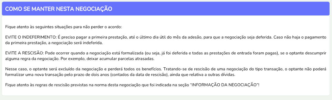 Parcelamento PGFN que não foi pago a entrada
